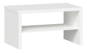 Стол журнальный Энкель, с полкой, 82x50x45 см, белый