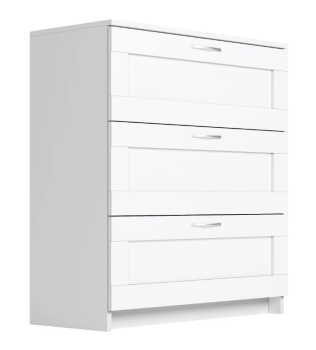 Комод Сириус, 3 ящика, 78х41х94 см, белый