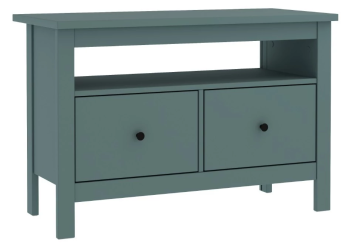 Тумба Сага, 2 ящика, 91х42х63 см, темно-бирюзовая