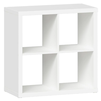 Стеллаж Фора, 4 полки, 77х77х38 см, белый