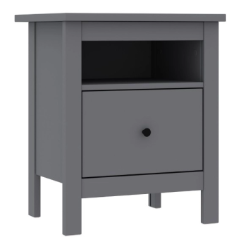 Тумба прикроватная Сага, с доводчиками, 51х41х62 см, серая