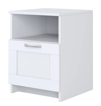 Тумба прикроватная Сириус, 1 ящик, 41х39х53 см, белая