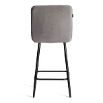 Полубарный стул Medeo/Медео, велюр, серый, 29, 42х56х102 см | изображение 3