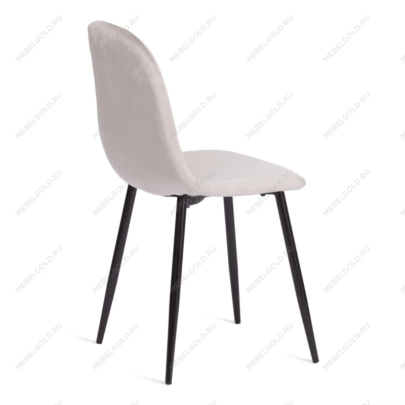 Стул BREEZE (mod. 4724), Велюр/металл, 44 х 53 х 87 см, Light grey (светло-серый) HLR14 / черный | изображение 3