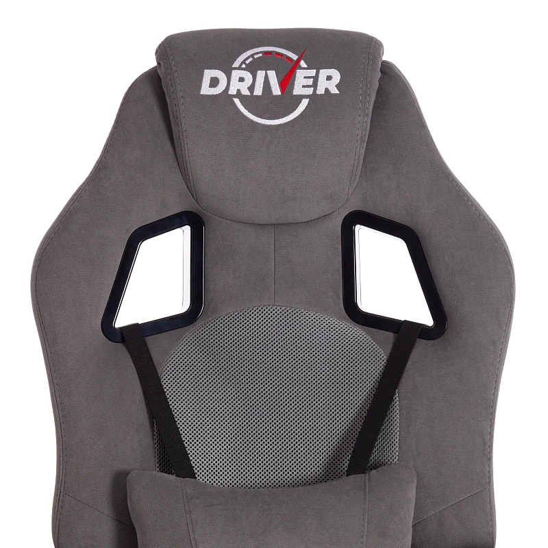 Кресло DRIVER (22), флок/ткань, серый/серый, 29/TW-12 | изображение 6