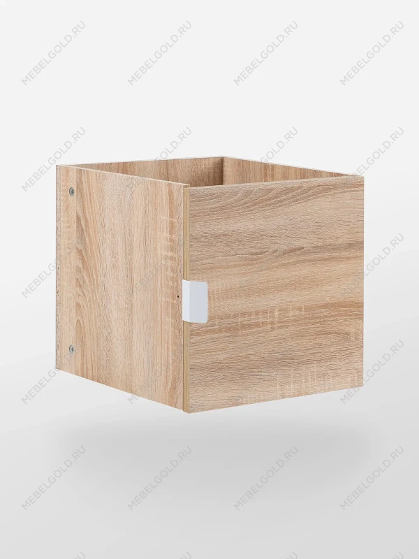Модуль с дверцей для стеллажа ФОРА, ручка металл, 33х33х37, дуб беленый | изображение 1