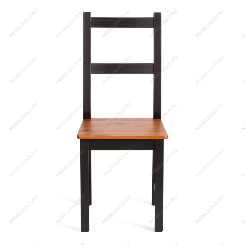 Стул Соната/Sonata chair, массив сосны, 41х50х95 см, антик/чёрный | изображение 4