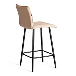 Полубарный стул Bari/Бари, экокожа, бежевый, 42х55х99 см | изображение 2
