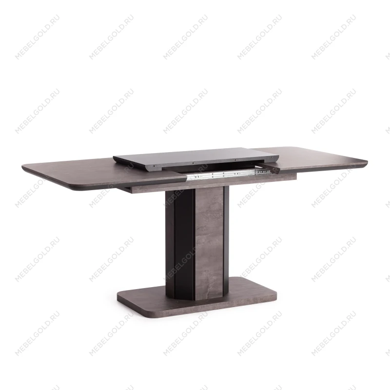 Стол обеденный SKAT, ЛДСП/МДФ, 120-160х80х75 см, Оникс/Графит | изображение 5