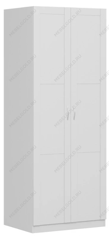 Шкаф Пегас, 2 двери сборные, 78х58х202 см, белый