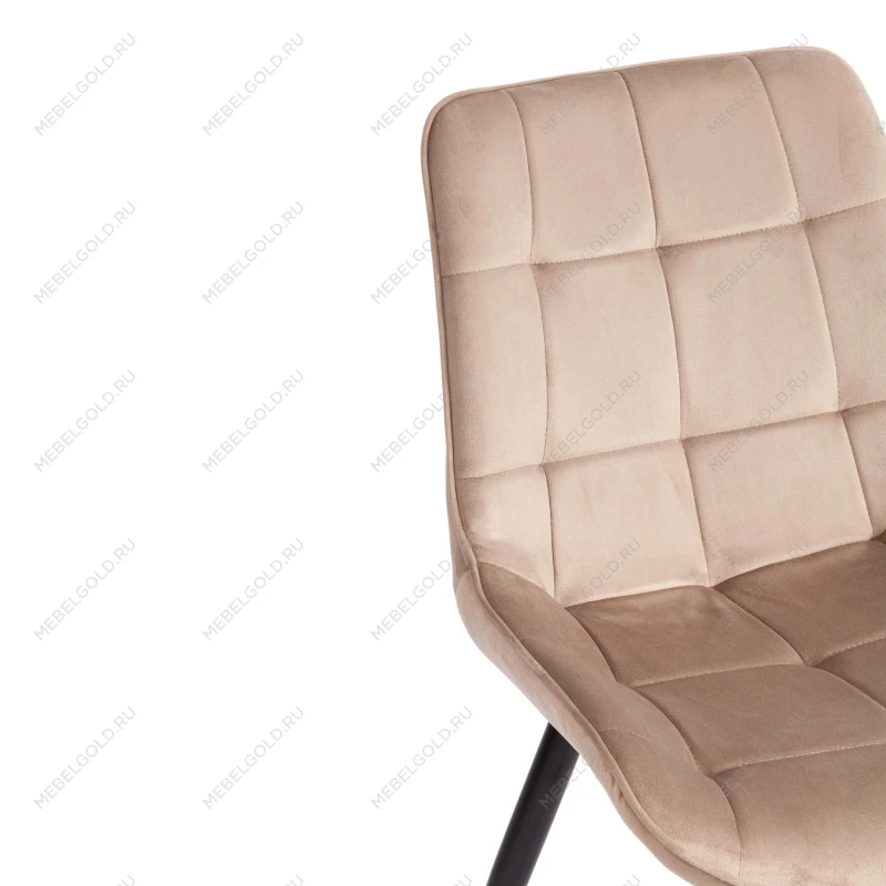 Стул ABRUZZO ( mod. 8060 ), металл/велюр, 54 х 62 х 83 см, бежевый (HLR 8)/черный | изображение 7