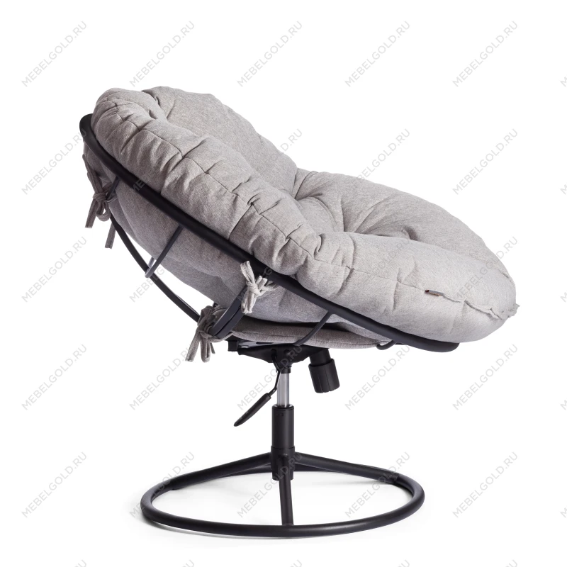 Кресло CLOUDE HOME, рогожка/металл, 97х98х90-96см, серо-бежевый, 3M 16/2 | изображение 2