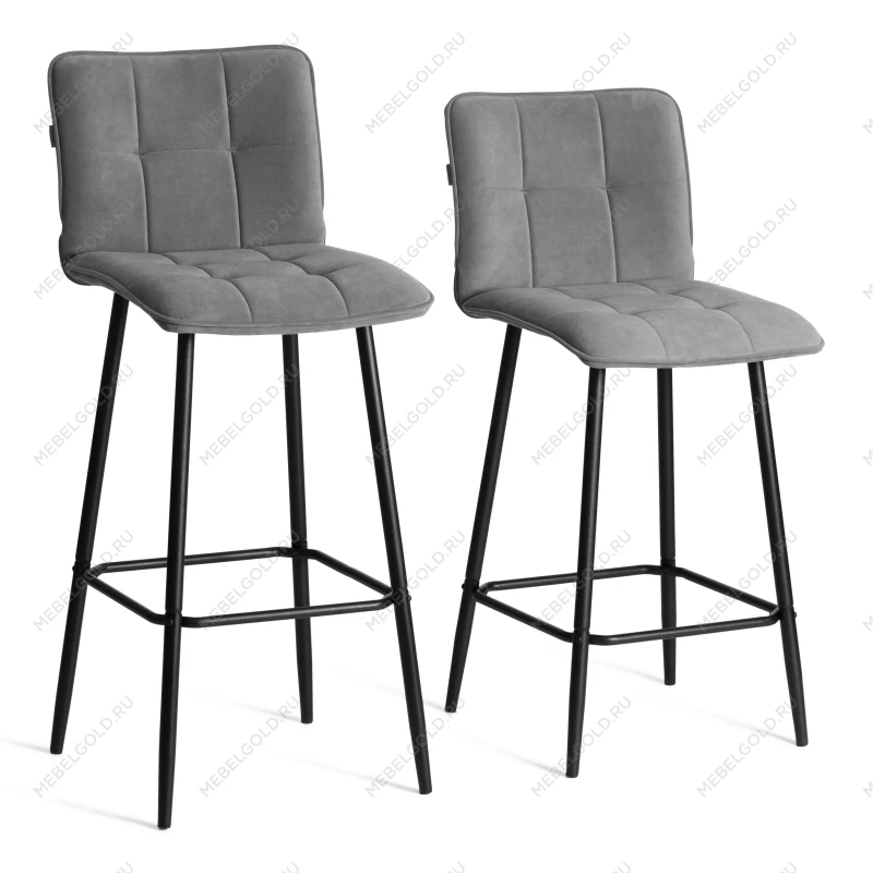 Полубарный стул Bari/Бари, велюр, бежевый, 7, 42х55х99 см | изображение 14