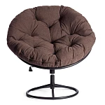 Кресло CLOUDE HOME, рогожка/металл, 97х98х90-96см, коричневый, 3М7-147 | изображение 5