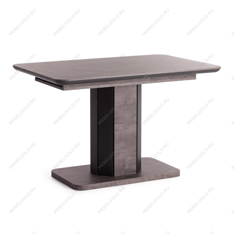Стол обеденный SKAT, ЛДСП/МДФ, 120-160х80х75 см, Оникс/Графит