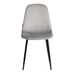 Стул BREEZE (mod. JSC-58), Велюр/металл, 44 х 53 х 86 см, grey (серый) HLR 19 / черный | изображение 4
