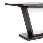 Стол обеденный VOX раздвижной, ЛДСП, 132-172x85x75,5 см, Мрамор черный/Белый | изображение 11