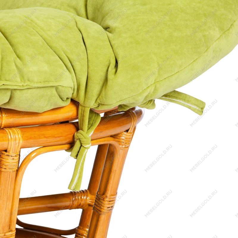 Диван MAMASAN/МАМАСАН 23/02 W/с подушкой, подушка 182х119 см, 169х102х80 см, Pecan (орех), флок, олива, 23 | изображение 10