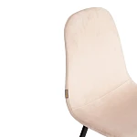 Стул BREEZE (mod. JSC-58), Велюр/металл, 44 х 53 х 86 см, creamy (кремовый) HLR 5 / черный | изображение 7