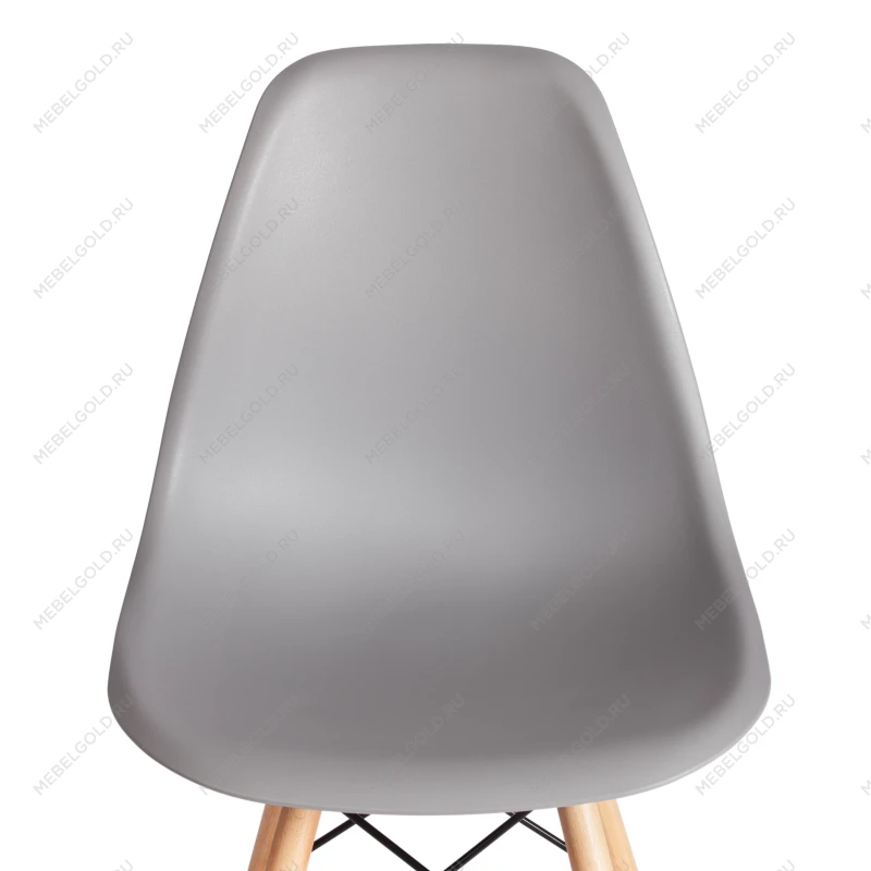 Стул CINDY (EAMES) (mod. 1801), дерево бук/металл/сиденье пластик, 45x51x82 см, Light grey (светло-серый) | изображение 5