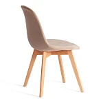 Стул CINDY SOFT (mod. C1021F1-1), велюр/дерево бук, 55 х 48 х 83 см, коричневый HLR12 / натуральный | изображение 2