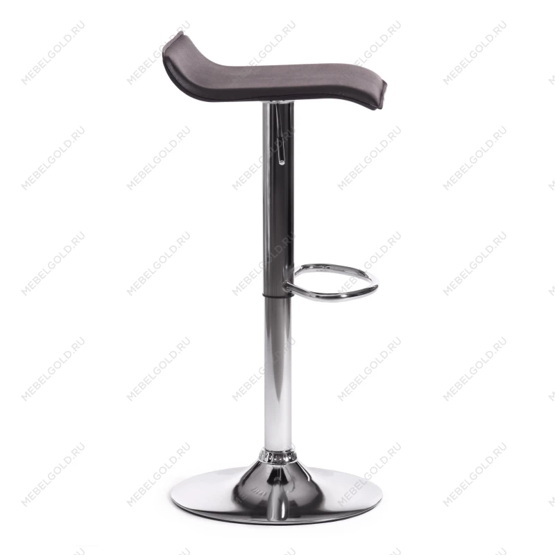 Стул барный KOST (mod. KY509), металл, экокожа, 38*39*63-84 см, черный/хром | изображение 1