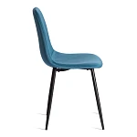 Стул BREEZE (mod. 4724), Велюр/металл, 44 х 53 х 87 см, Dark turquoise (темно-бирюзовый) HLR62 / черный | изображение 1