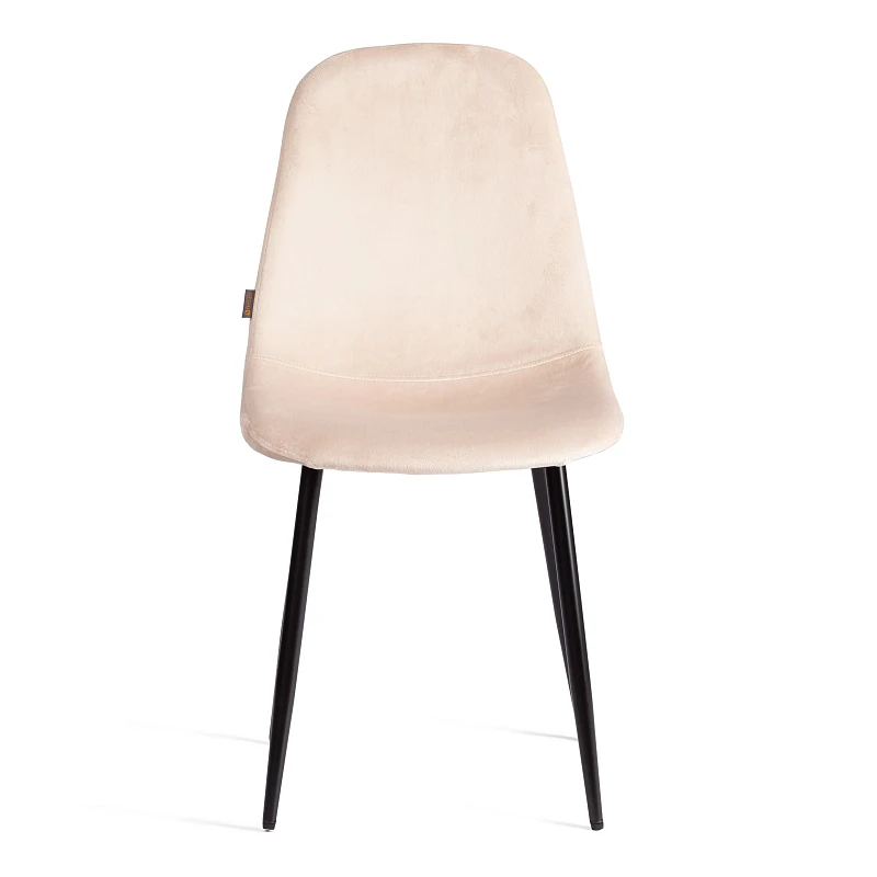 Стул BREEZE (mod. JSC-58), Велюр/металл, 44 х 53 х 86 см, creamy (кремовый) HLR 5 / черный | изображение 4