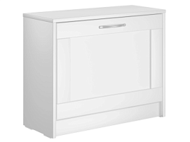 Обувница Сириус с 1 откидным ящиком, 60 х 25 х 49 см, ЛДСП, белая