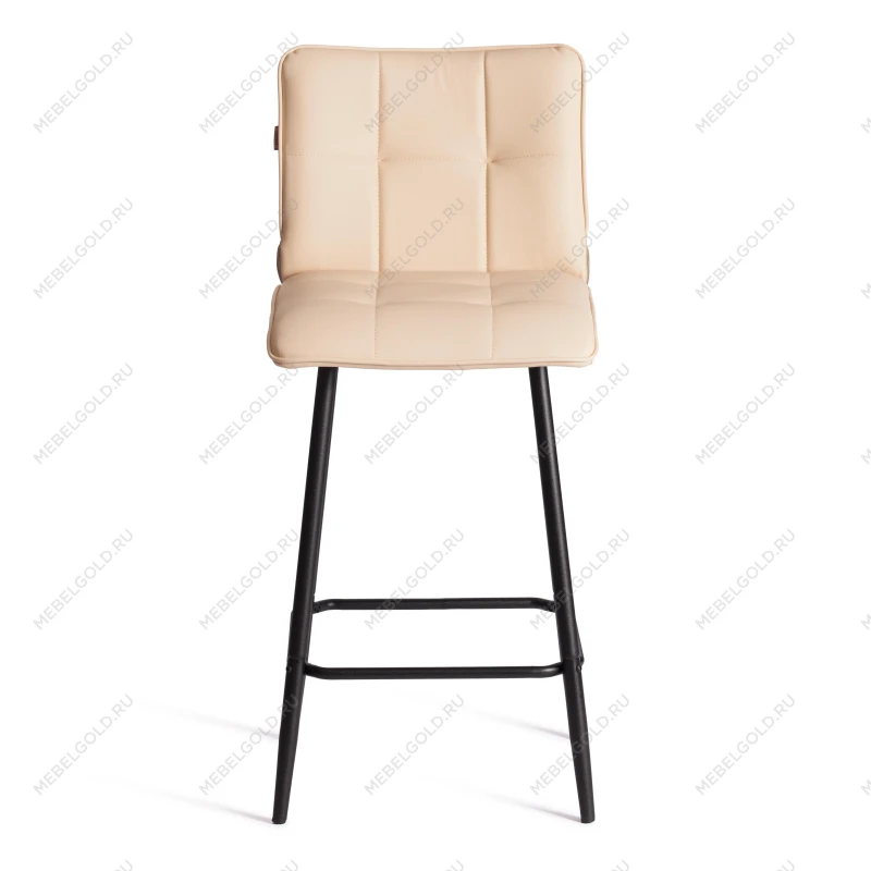 Полубарный стул Bari/Бари, экокожа, бежевый, 42х55х99 см | изображение 4