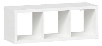 Стеллаж Фора, 3 полки, 112х42х38 см, белый