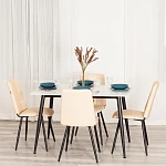 Стул обеденный Asti, TREND, экокожа, бежевая, 50х55х93 | изображение 10