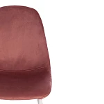 Стул BREEZE (mod. 4724)/1 шт. в упаковке, вельвет/металл, 44 х 53 х 87 см, Coral (коралловый) HLR44 / белый | изображение 5