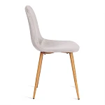 Стул BREEZE (mod. 4724), Велюр/металл, 44 х 53 х 87 см, Light grey (светло-серый) HLR14 / натуральный | изображение 1