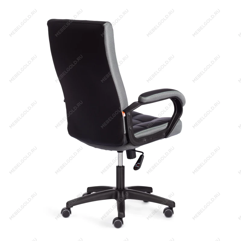 Кресло TRENDY (22), кож/зам/ткань, черный/серый, 36-6/12 | изображение 2