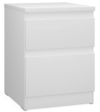 Тумба прикроватная Кастор, 2 ящика, 40х37х49 см, белая