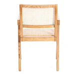 Кресло LOKI, дерево вяз/ротанг, Груша (№3), 50х50х84 см | изображение 3