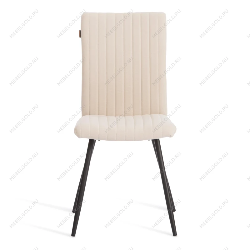 Стул обеденный Monte Carlo, флок, молочный/черный, 4, 50х55х93 | изображение 4