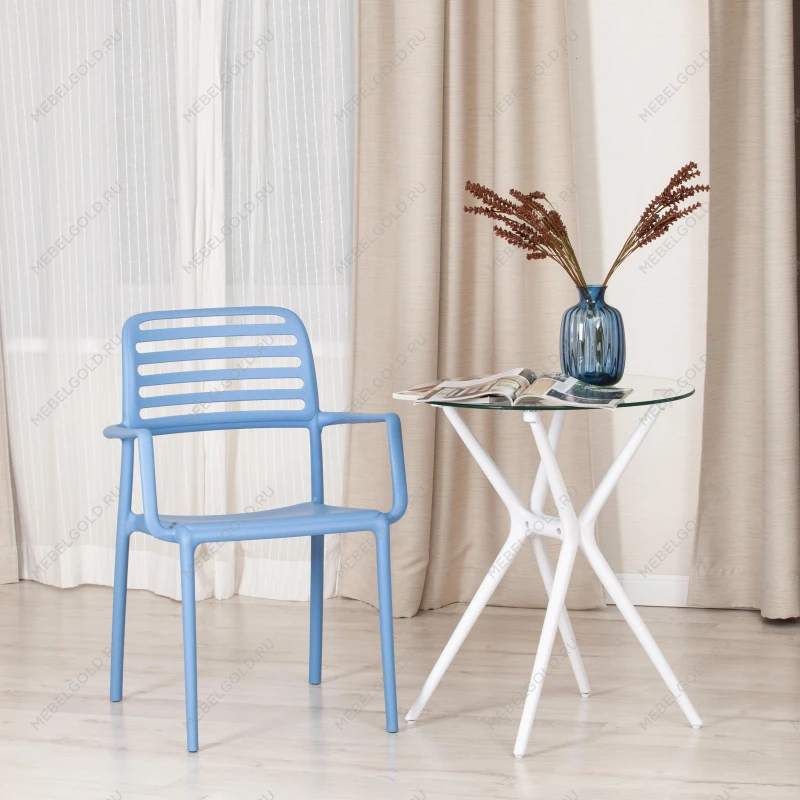 Кресло VALUTTO (mod. 54), пластик, 58 х 57 х 86 см, Pale blue (бледно-голубой) 33780 | изображение 8