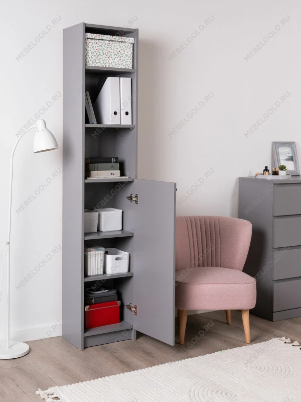 Стеллаж Варма Стэнд 39х198х28, серый | изображение 5