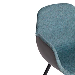 Кресло VALENTINO (mod. PC45-2), металл/экокожа/ткань, 55 х 58 х 81 см, Turquoise (бирюзовый)/Grey (серый)/чёрный | изображение 7