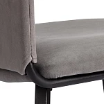 Стул обеденный La Rousse, флок, серый/черный, 29, 49х50х93 | изображение 10