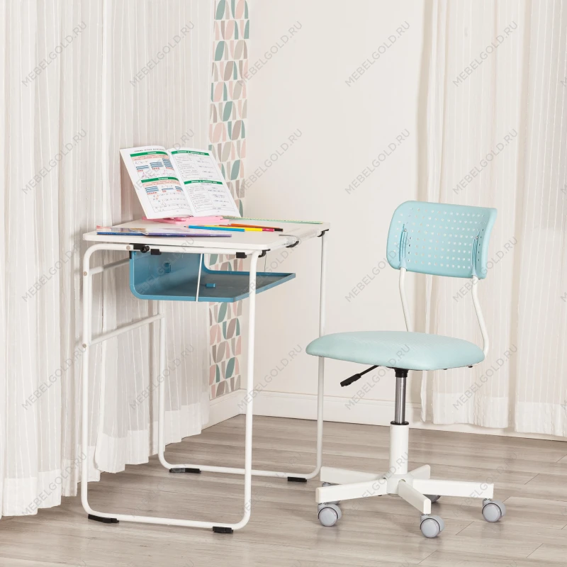 Компьютерное кресло Funny, ткань, голубой | изображение 10