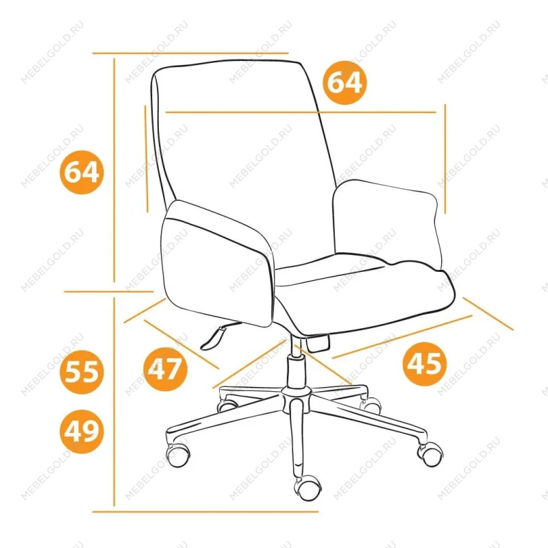 Кресло YORK, флок, бежевый, 7 | изображение 8