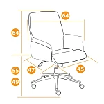 Кресло YORK, флок, бежевый, 7 | изображение 8