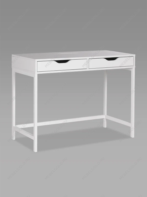 Стол письменный на металлических ножках Ингар Д 100x48x76, белый | изображение 10