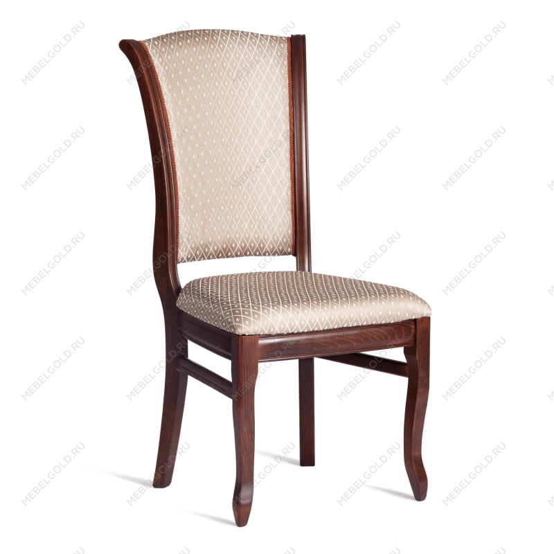 Стул VERSAL мягкое сидение, бук, 51х48х106 см, Tobacco, жаккард коричневый