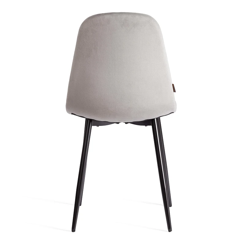 Стул BREEZE (mod. JSC-58), Велюр/металл, 44 х 53 х 86 см, grey (серый) HLR 19 / черный | изображение 3