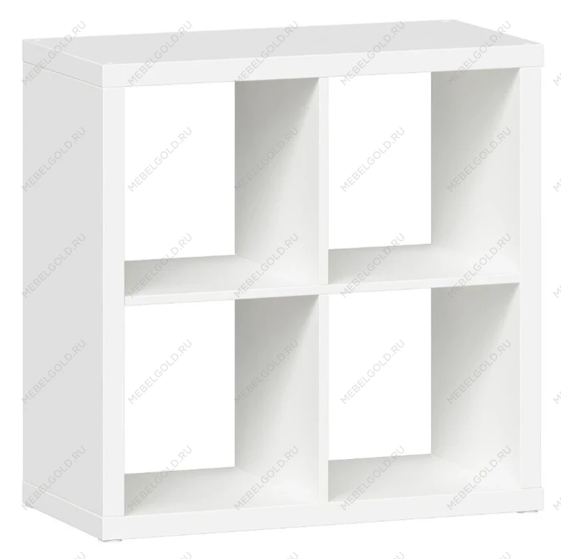 Стеллаж Фора, 4 полки, 77х77х38 см, белый