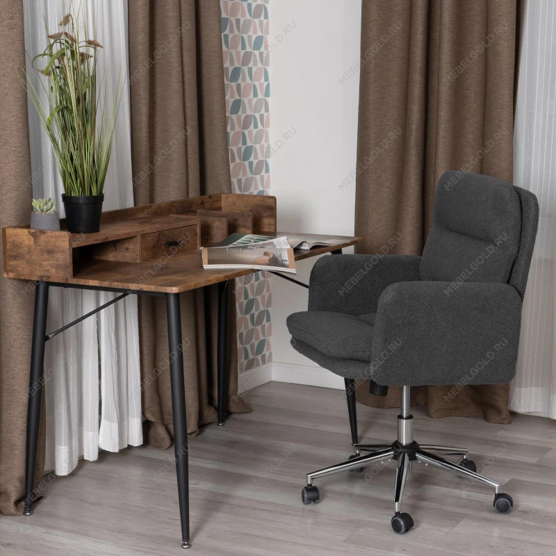 Кресло Dover хром, букле, серый, barni grey | изображение 10